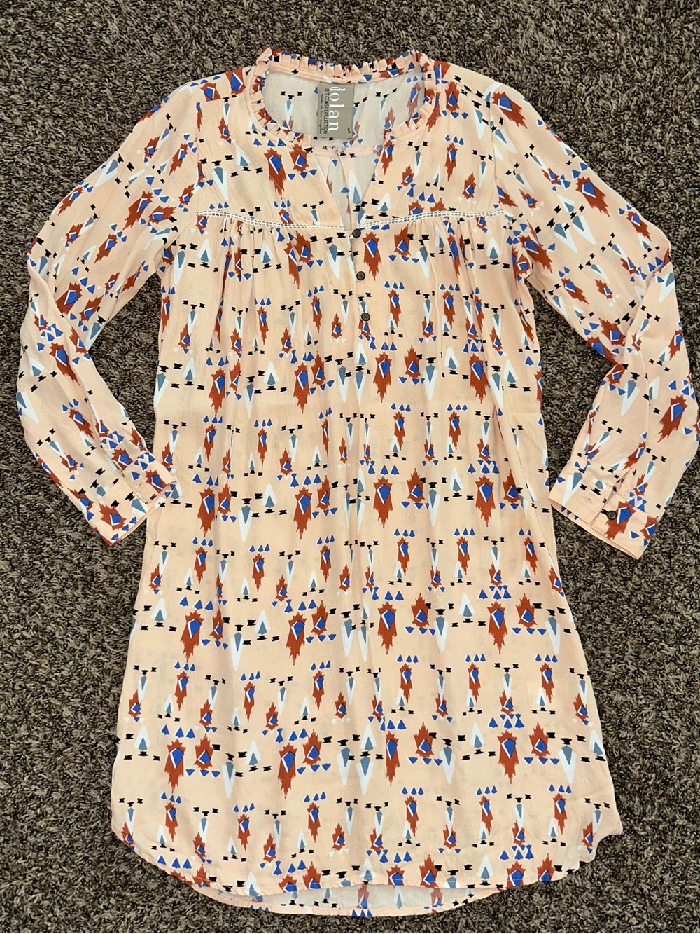 Dolan Left Coast Collection "Wanderlust" Aztec Print Dress size small (anthropo)